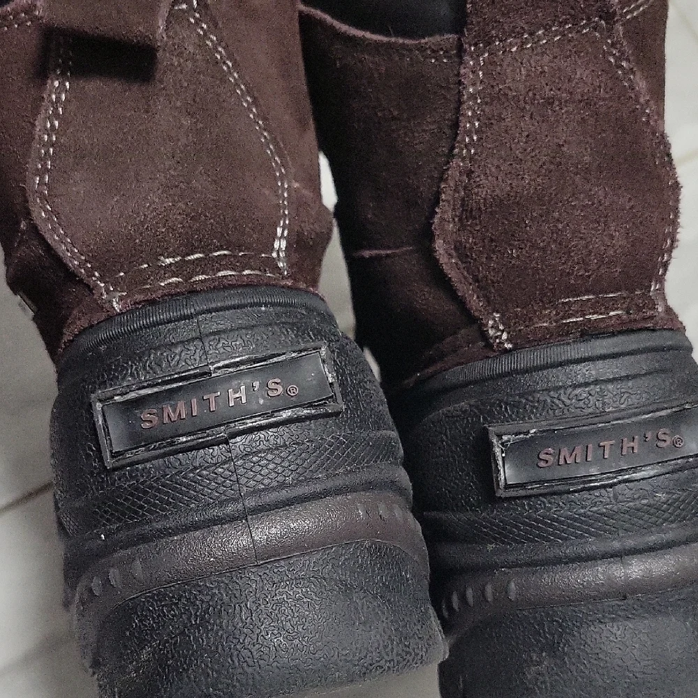 Smith's America Since 1905 Men's Black and Brown Rain & Snow Boots SZ 8M